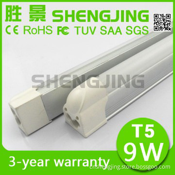 warm white t5 9w led fluorescent led tube lamp with led Aluminum lamps